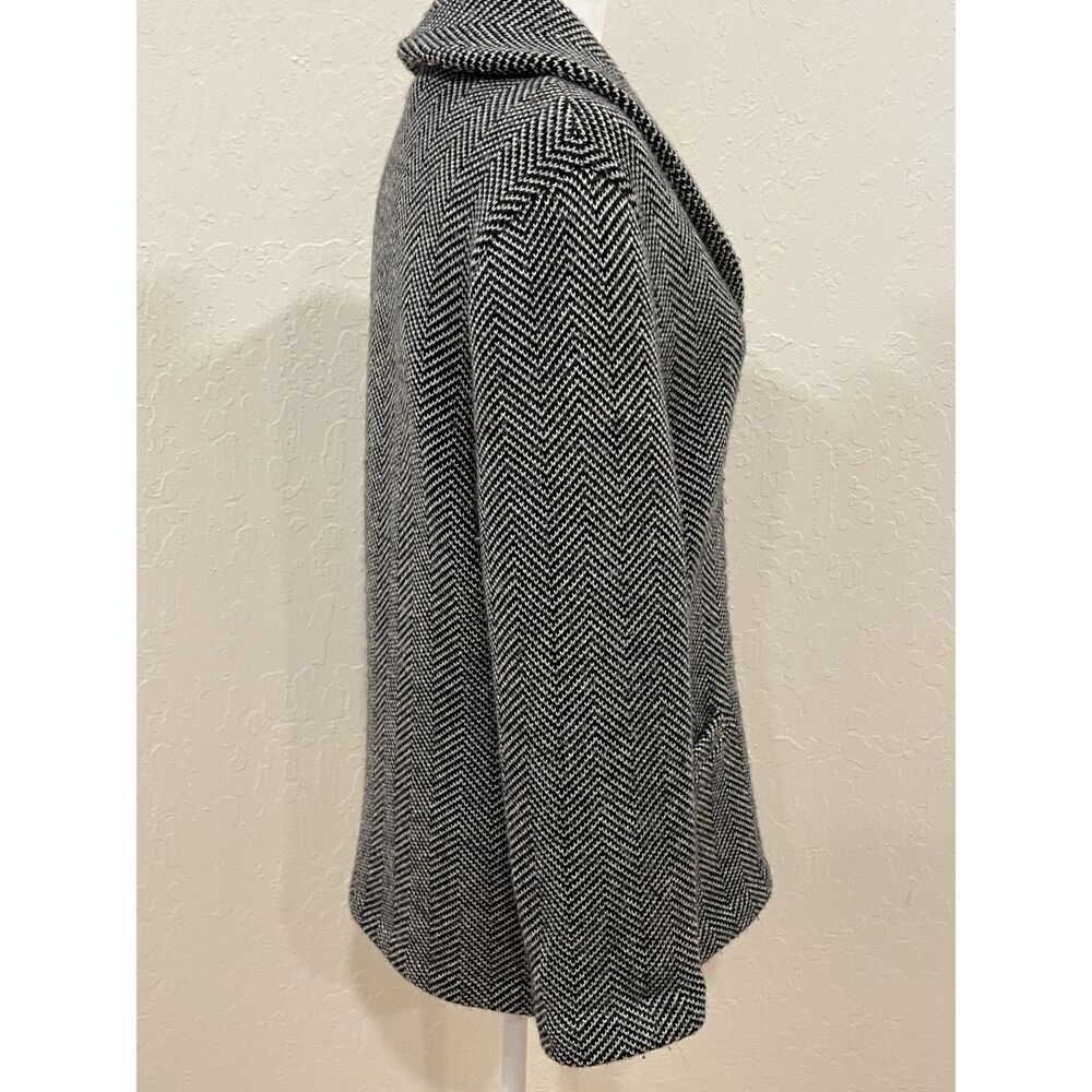 ~ Preppy Collegiate Sm Lauren Ralph Lauren Blazer Jacket Wool Tweed Chevron - Picture 4 of 16